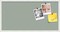 PinPix Custom Bulletin Board Nile Green Diamond Poster Board Has a Fabric Style Canvas Finish, Framed in Satin White Frame, by ArtToFrames (PinPix-380)